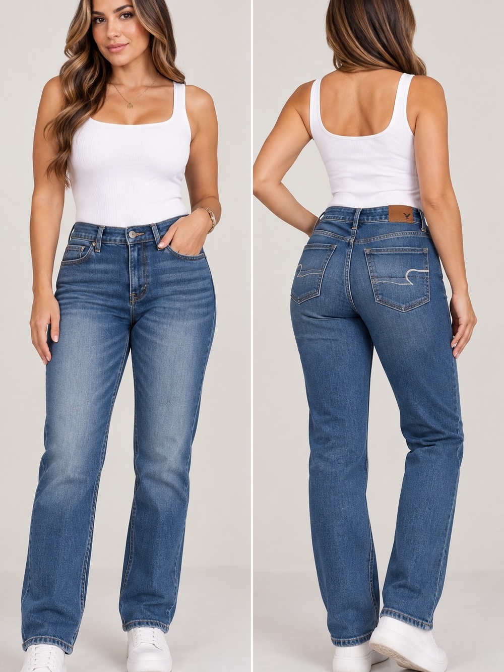 American Eagle Outfitters Skinny Jeans - Medium Blue Wash